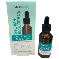 facefacts. LACTIC ACID AHA SERUM for dullness & uneven skintone 30mL