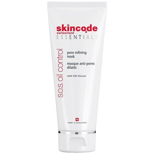 skincode ESSENTIALS S.O.S. oil control pore refining mask 75 ml