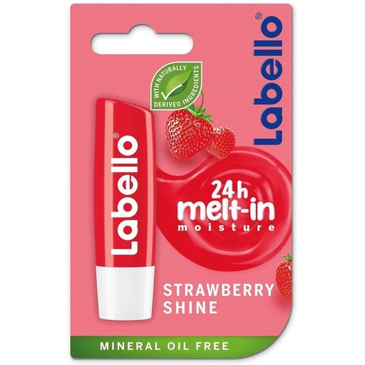 Labello 24 MOISTURE STRAW BERRY Shine 4.8 g